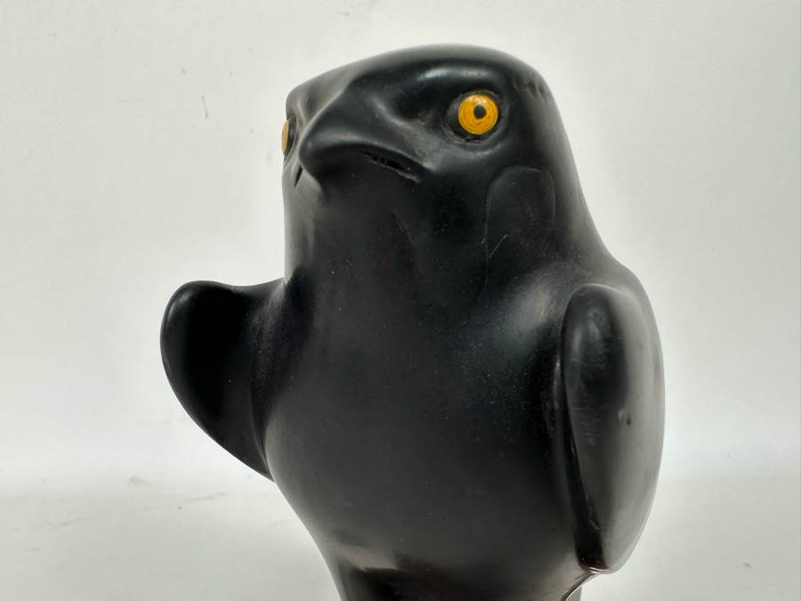 Vintage 1955 Alva Museum Replica Horus Falcon Bird Statue Reproduced From The Original At The Louvre In Paris 8H [Photo 6]