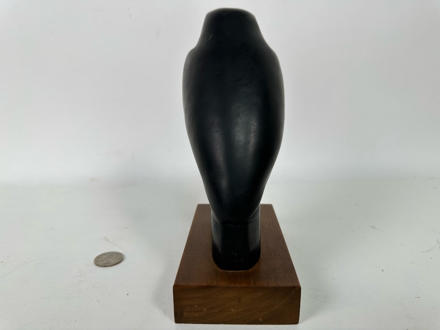 Vintage 1955 Alva Museum Replica Horus Falcon Bird Statue Reproduced From The Original At The Louvre In Paris 8H [Photo 8]