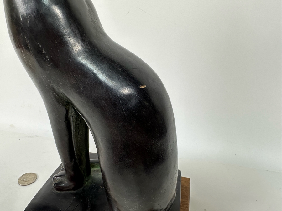 Vintage 1965 Austion Productions Egyptian Cat Goddess Bastet Sculpture 12H [Photo 10]