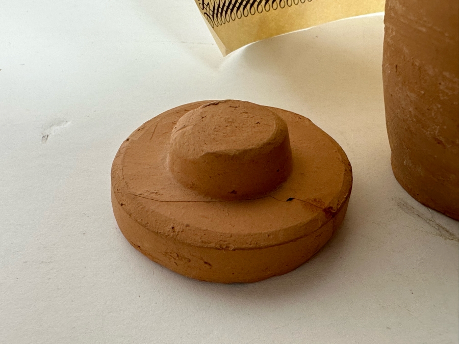 Vial Of Earth From The Qumran Site Where The Dead Sea Scrolls Were