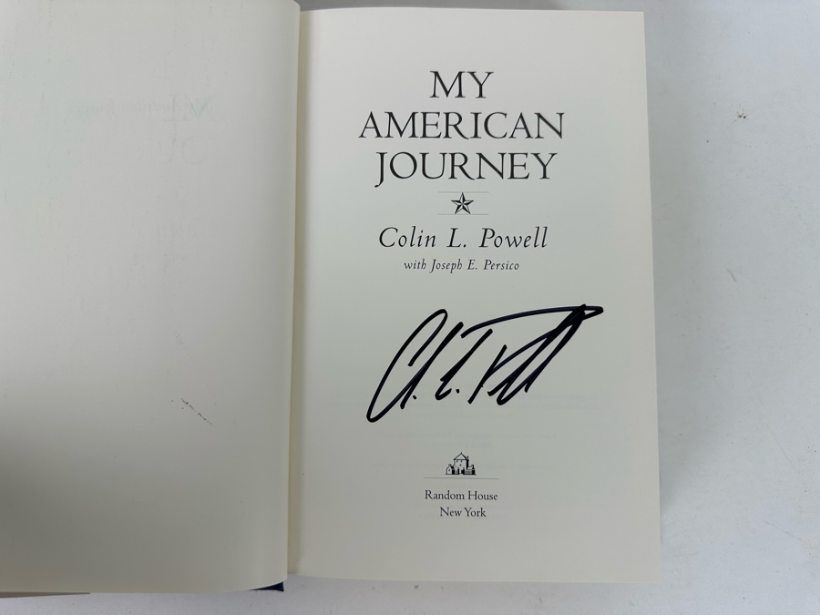 Signed First Edition Hardcover Book 1995 My American Journey Signed By Colin Powell [Photo 5]