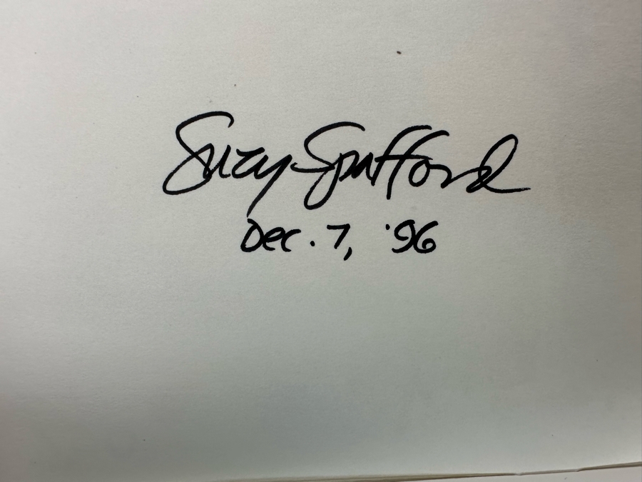 Signed Suzy Spafford Hardcover Children's Book Alphabetical Soup Plus Signed Suzy's Zoo 1997 Pocket Calendar [Photo 13]