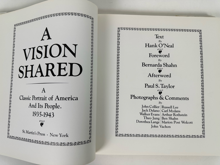 First Edition Hardcover Book A Vision Shared: A Classic Portrait Of America And It's People, 1935-1943 [Photo 4]