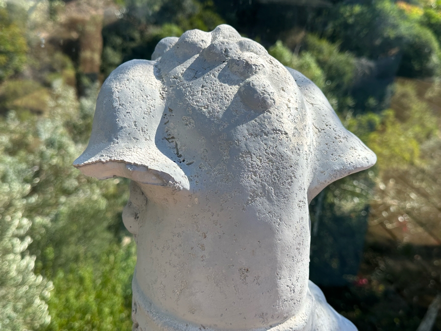 Pair Of Decorative Resin Foo Dog Sculptures  [Photo 8]