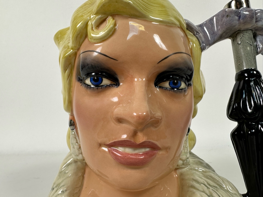 Royal Doulton The Celebrity Collection Character Jug Of Mae West 1982 D 6688 7.5H [Photo 4]