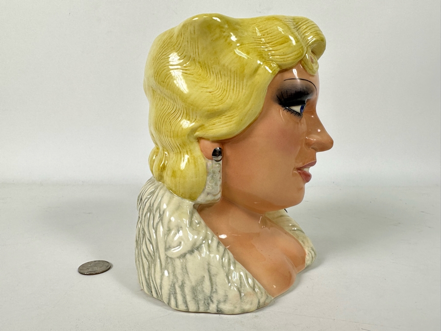 Royal Doulton The Celebrity Collection Character Jug Of Mae West 1982 D 6688 7.5H [Photo 5]