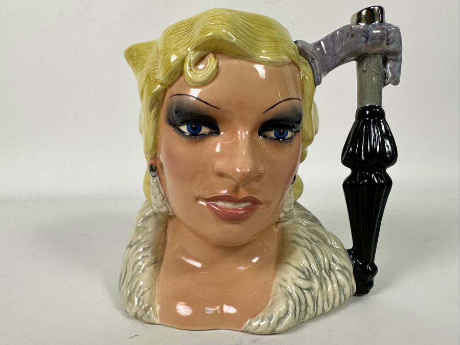 Royal Doulton The Celebrity Collection Character Jug Of Mae West 1982 D 6688 7.5H [Photo 3]