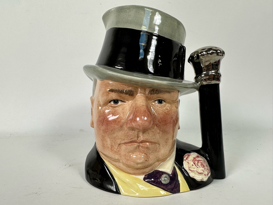 Royal Doulton The Celebrity Collection Character Jug Of W.C. Fields 1982 D 6674 7.5H [Photo 2]