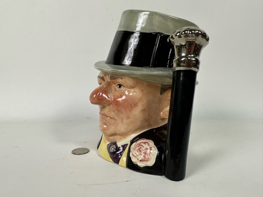 Royal Doulton The Celebrity Collection Character Jug Of W.C. Fields 1982 D 6674 7.5H [Photo 8]