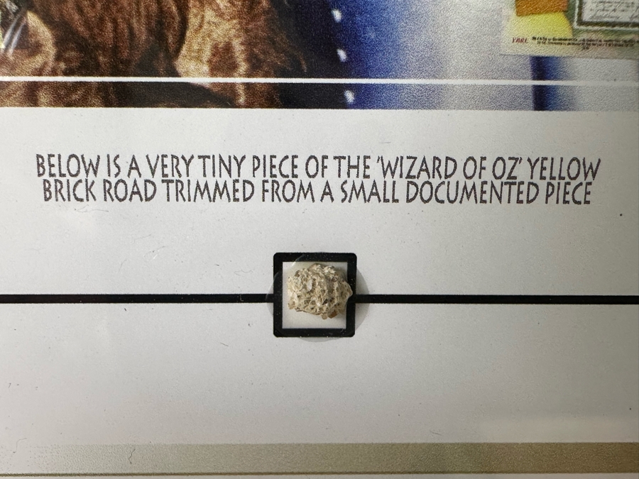 Framed Authentic Piece Of The Brick From The Yellow Brick Road Featured In The Movie Wizard Of Oz 10 X 8.5 [Photo 5]