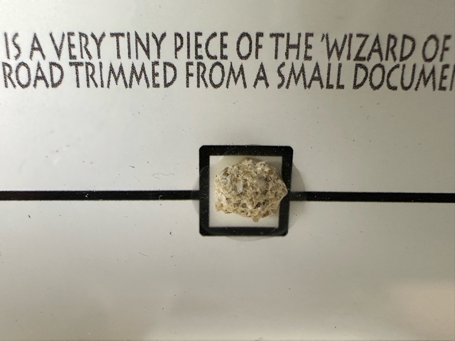 Framed Authentic Piece Of The Brick From The Yellow Brick Road Featured In The Movie Wizard Of Oz 10 X 8.5 [Photo 6]