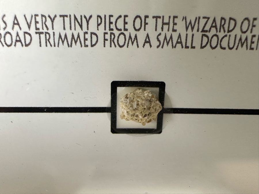 Framed Authentic Piece Of The Brick From The Yellow Brick Road Featured In The Movie Wizard Of Oz 10 X 8.5 [Photo 7]
