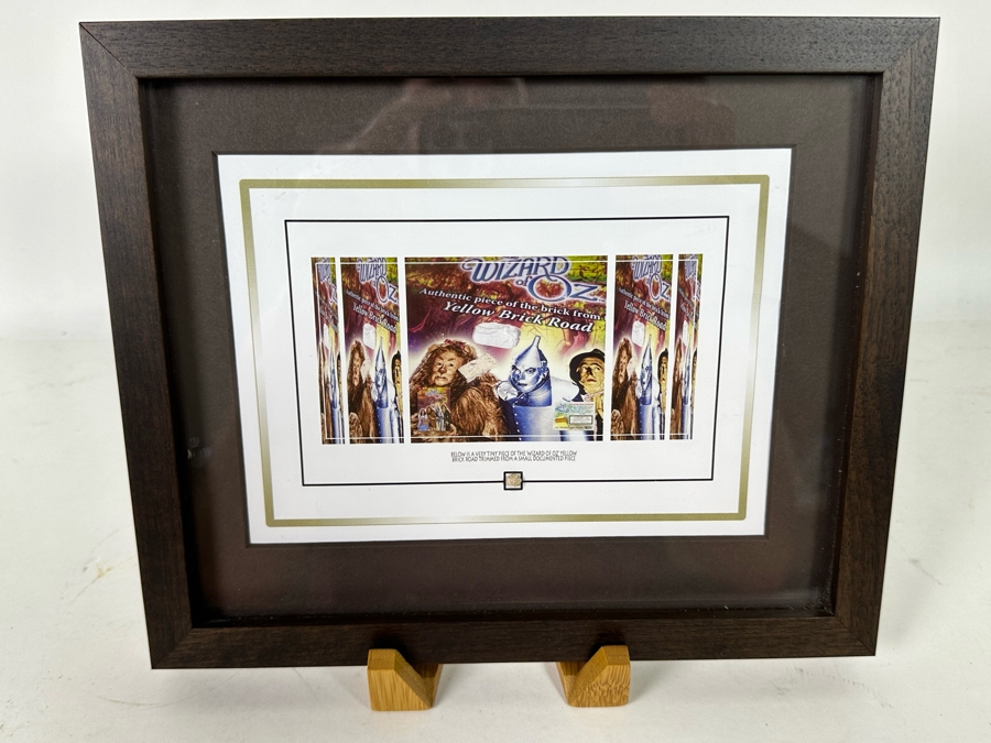 Framed Authentic Piece Of The Brick From The Yellow Brick Road Featured In The Movie Wizard Of Oz 10 X 8.5 [Photo 3]
