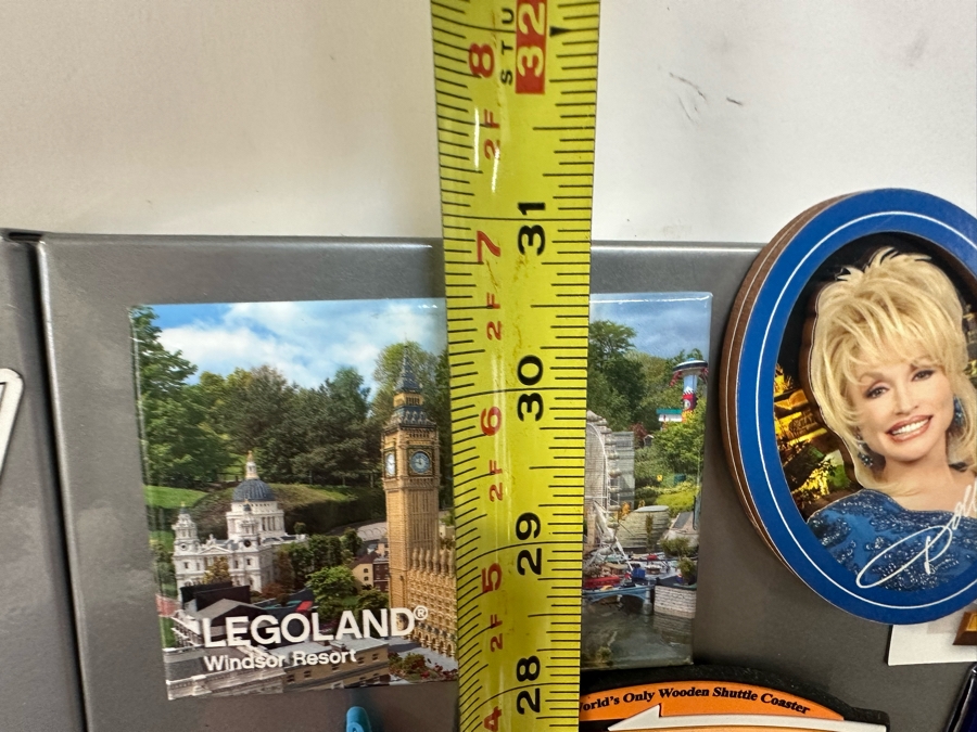 Huge Collection Of Amusement Theme Park / Theatre / Destination Magnets With Three Wall Magnet Boards 14.5 X 31 Each [Photo 16]