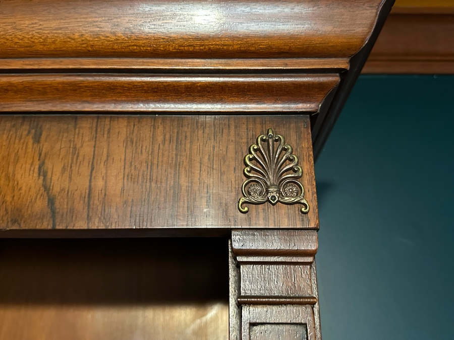 Two Piece Bookcase Hutch With Lower Cabinet [Photo 8]