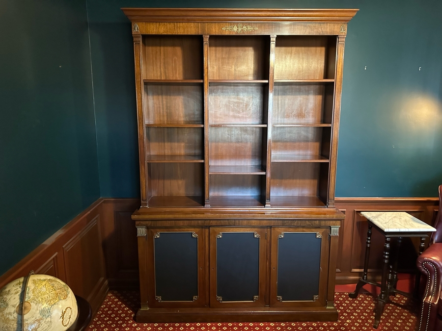 Two Piece Bookcase Hutch With Lower Cabinet [Photo 6]