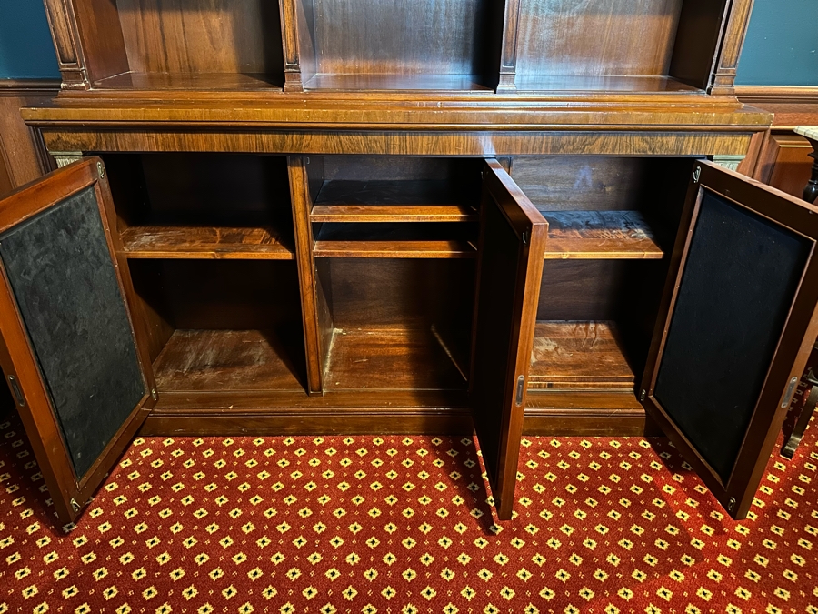 Two Piece Bookcase Hutch With Lower Cabinet [Photo 12]