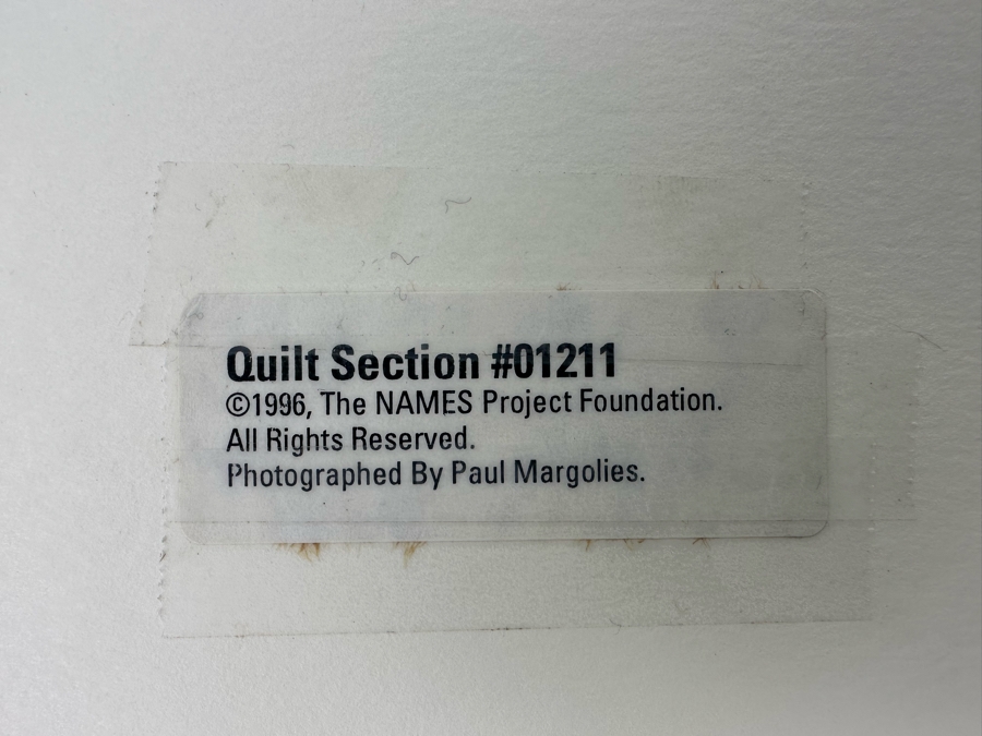 The Names Project AIDS Memorial Quilt Photographic Print By Paul Margolies 9.5 X 10 [Photo 14]