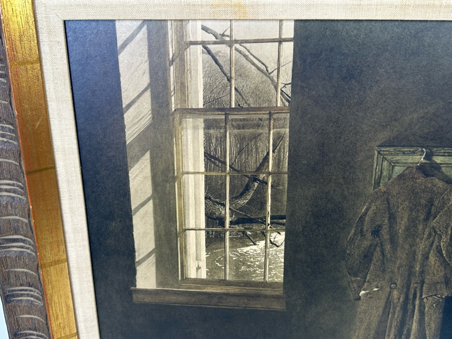 Andrew Wyeth 'The Quaker' Limited Edition Reproduction Print 22 X 20 And Frame 29.5 X 27.5 Reproduced From The Hand Carved Original Frame Overseen By Andrew Wyeth By Thomas Hoving, Triton Press, Joseph E. Levine [Photo 7]