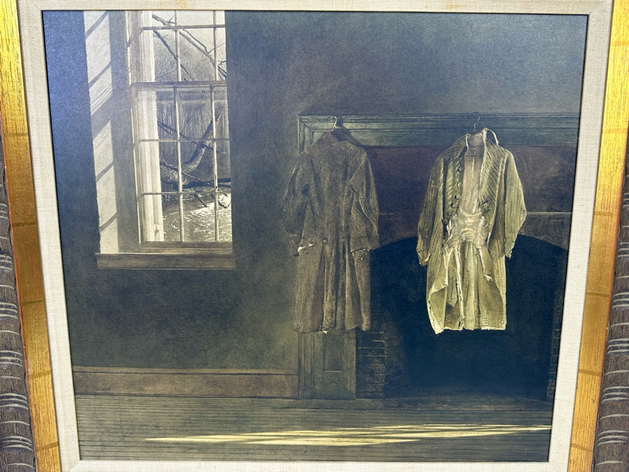 Andrew Wyeth 'The Quaker' Limited Edition Reproduction Print 22 X 20 And Frame 29.5 X 27.5 Reproduced From The Hand Carved Original Frame Overseen By Andrew Wyeth By Thomas Hoving, Triton Press, Joseph E. Levine [Photo 4]