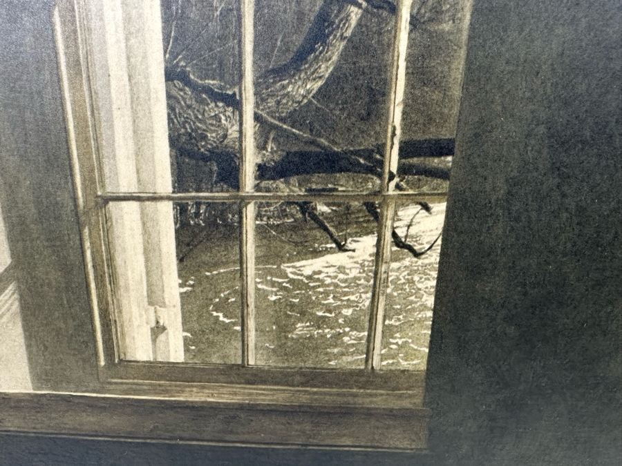 Andrew Wyeth 'The Quaker' Limited Edition Reproduction Print 22 X 20 And Frame 29.5 X 27.5 Reproduced From The Hand Carved Original Frame Overseen By Andrew Wyeth By Thomas Hoving, Triton Press, Joseph E. Levine [Photo 8]