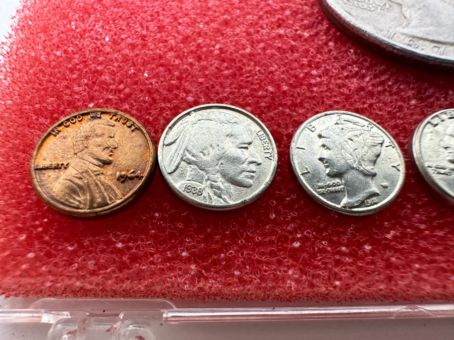 Vintage 1935 One Dollar Silver Certificate Along With A Set Of Miniature United States Coins [Photo 12]