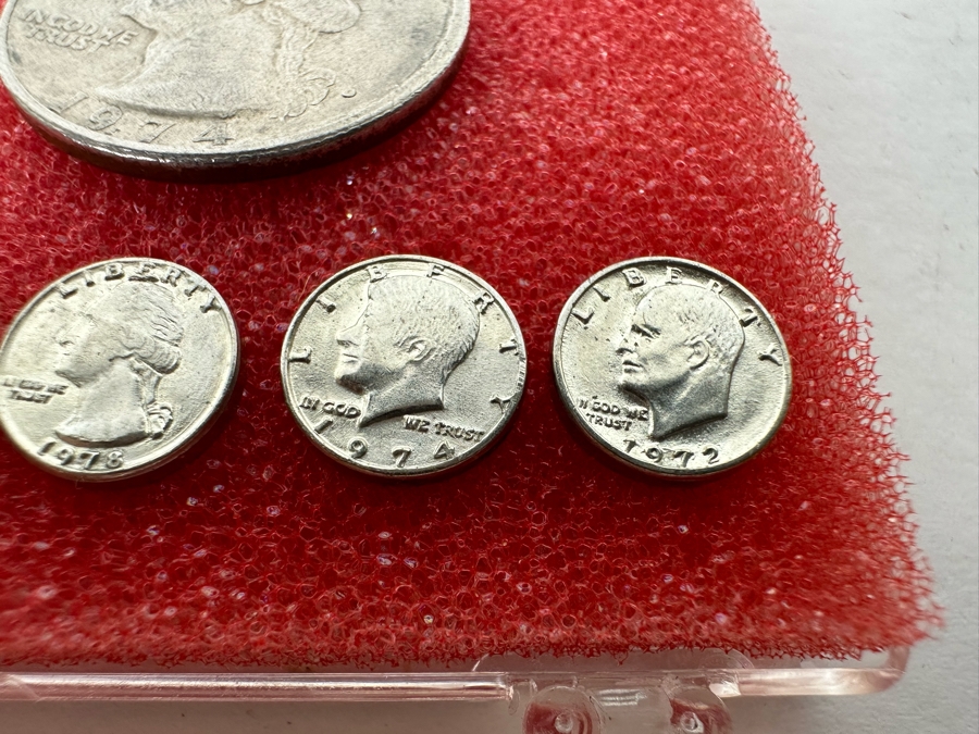 Vintage 1935 One Dollar Silver Certificate Along With A Set Of Miniature United States Coins [Photo 10]