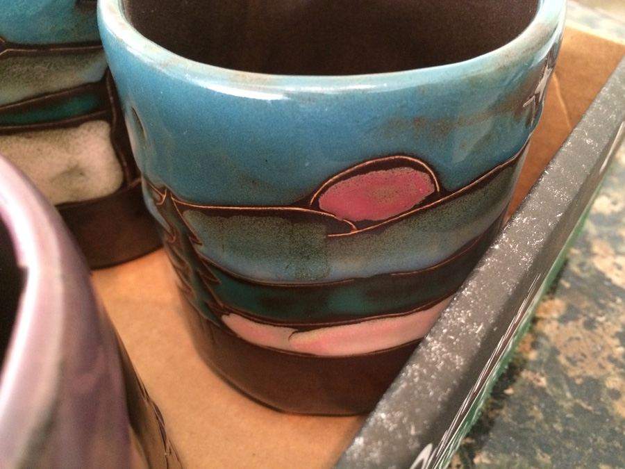 (6) Hand Painted Mexican Coffee Mugs [Photo 5]