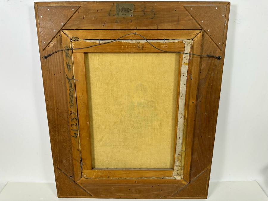 Francesco Longo Mancini (1880-1954, Italian) Original Antique Oil Painting On Canvas 14 X 18 Framed 22 X 27 [Photo 27]