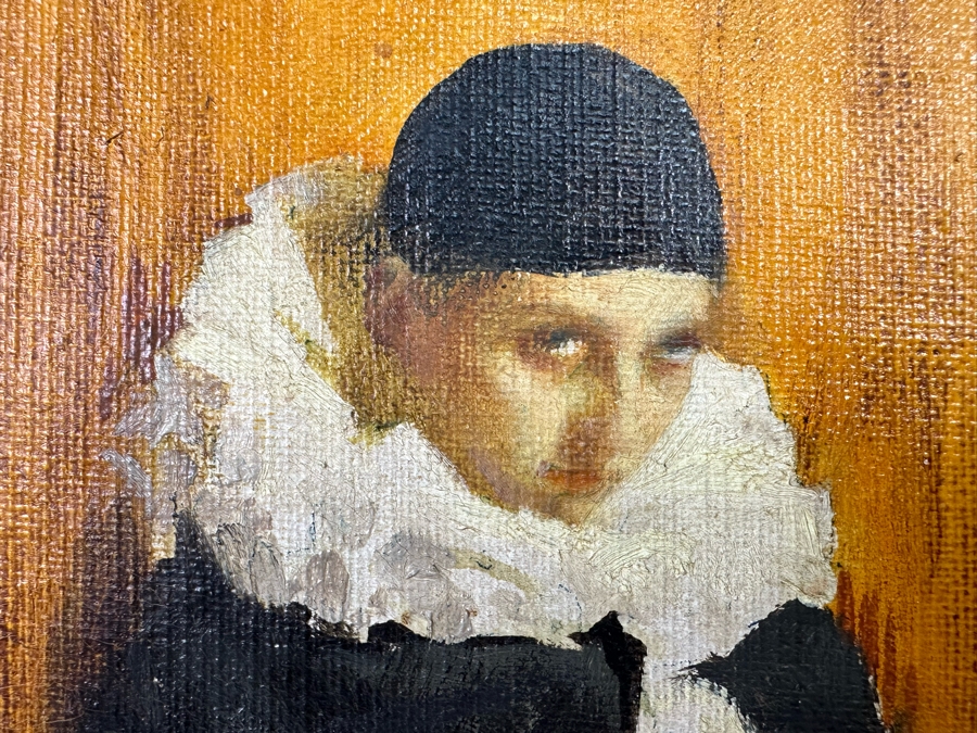 Francesco Longo Mancini (1880-1954, Italian) Original Antique Oil Painting On Canvas 14 X 18 Framed 22 X 27 [Photo 9]