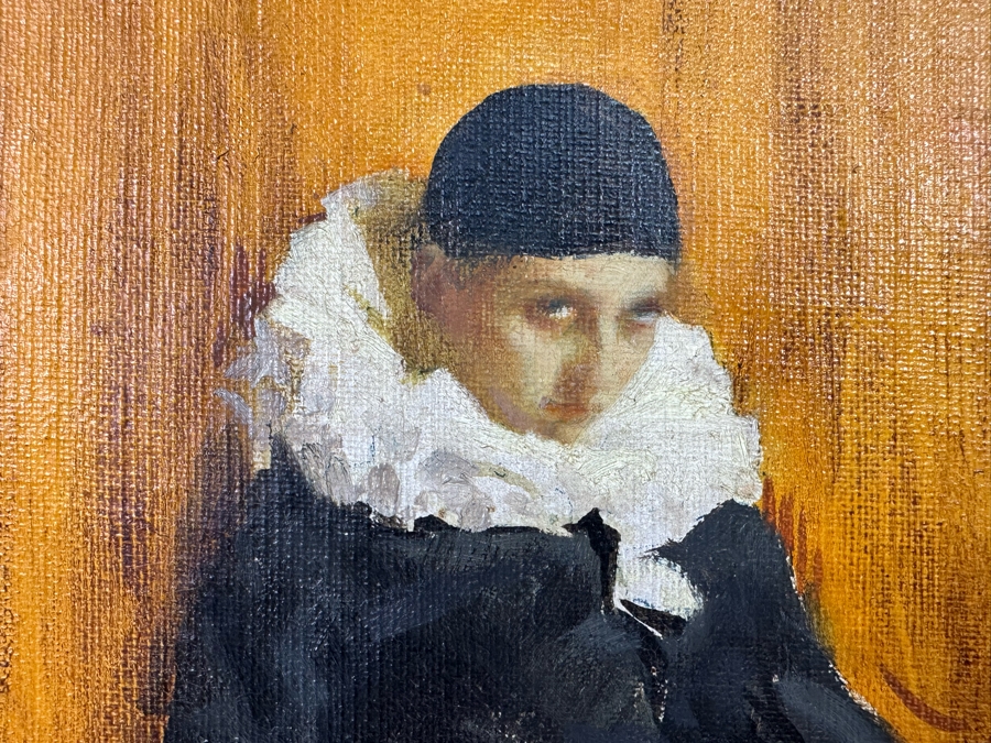 Francesco Longo Mancini (1880-1954, Italian) Original Antique Oil Painting On Canvas 14 X 18 Framed 22 X 27 [Photo 10]