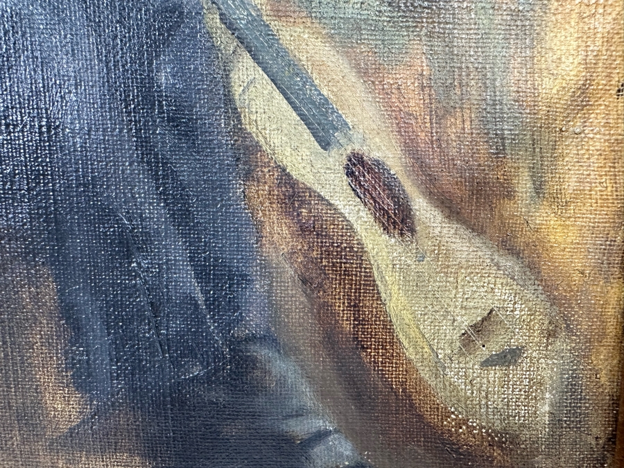 Francesco Longo Mancini (1880-1954, Italian) Original Antique Oil Painting On Canvas 14 X 18 Framed 22 X 27 [Photo 16]