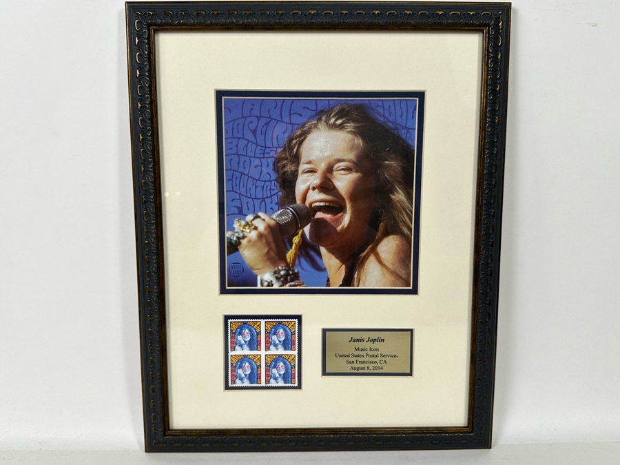 Janis Joplin Framed Mint Forever US Postage Stamps 2014 12.5 X 16 [Photo 2]