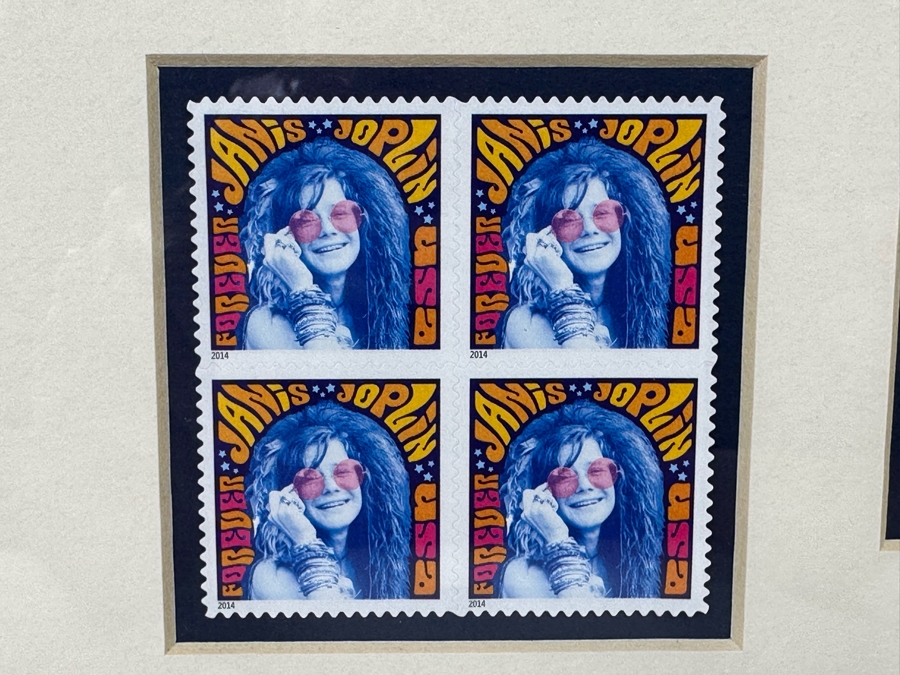 Janis Joplin Framed Mint Forever US Postage Stamps 2014 12.5 X 16 [Photo 7]