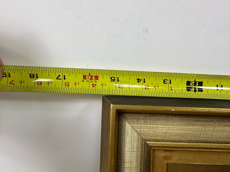 Stunning Original Peeled Orange Still Life Painting Signed WK 1966 10 X 8 Framed 15.5 X 13 [Photo 20]