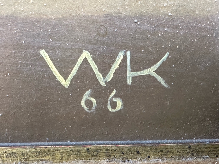 Stunning Original Peeled Orange Still Life Painting Signed WK 1966 10 X 8 Framed 15.5 X 13 [Photo 17]