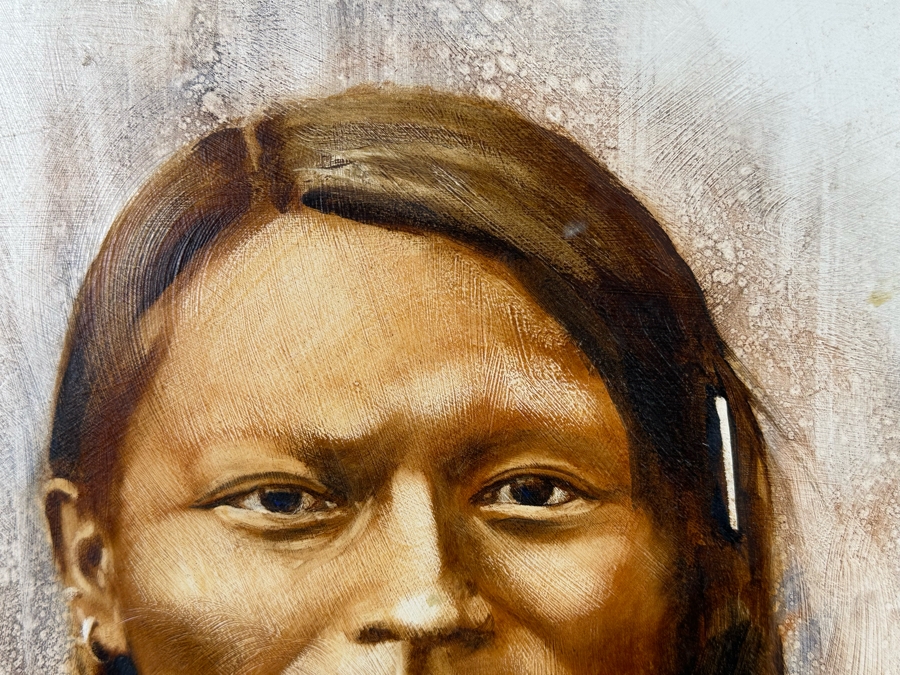 Robert Buckner 2004 Original Native American Indian Painting Of Red Sleeve - Northern Cheyenne 1879 24 X 32 [Photo 8]