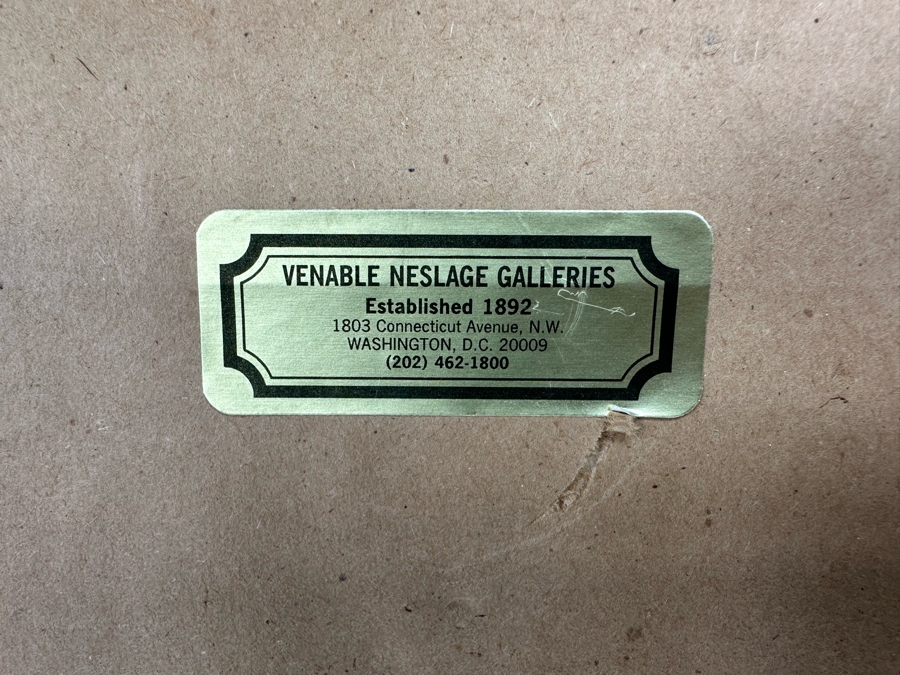 Signed Original Watercolor Painting On Paper 18 X 15 Framed [Photo 11]