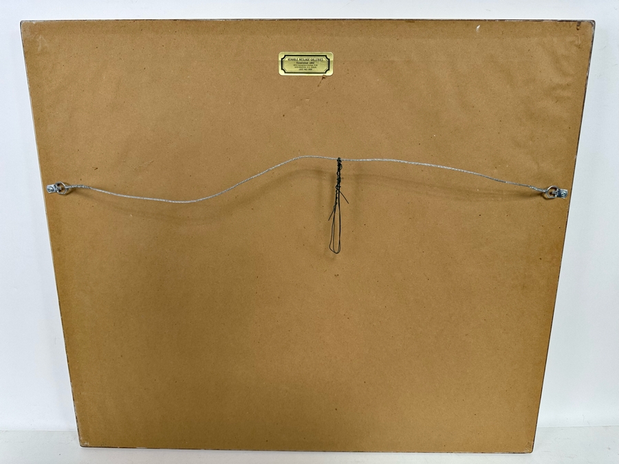 Signed Original Watercolor Painting On Paper 18 X 15 Framed [Photo 10]