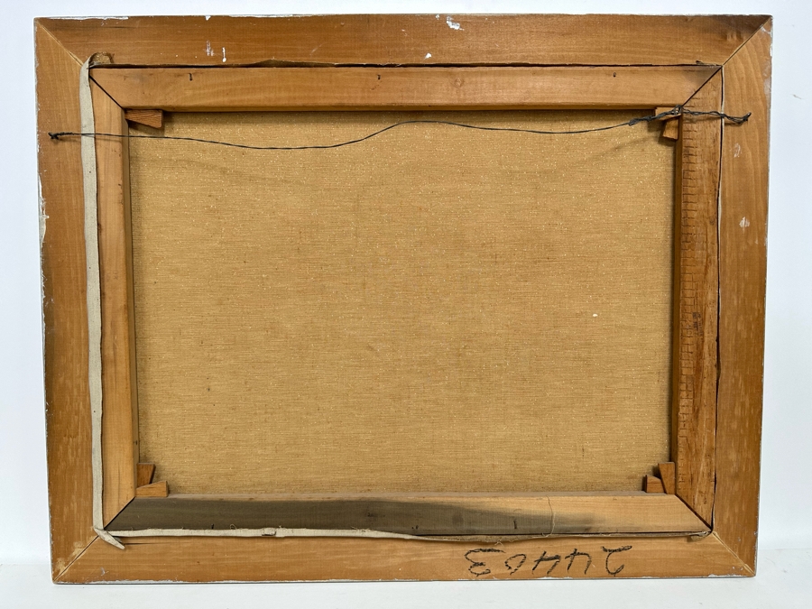 Vintage 1947 Stunning Original Still Life Oil Painting On Canvas 27 X 20 Framed 32 X 25 Signed Conchita? [Photo 13]