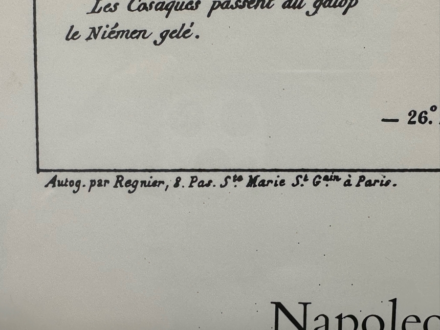 Framed Map Print Napoleon's March To Moscow The War Of 1812 Framed 26 X 20 [Photo 10]