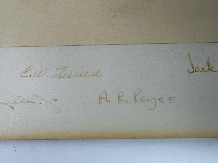 Handmade Farewell Certificate Awarded To The Deputy Assistant Secretary Of Defense Harry H. Schwartz From The Office Of The Secretary Of Defense 20 X 16 - See Signatures At Bottom [Photo 13]