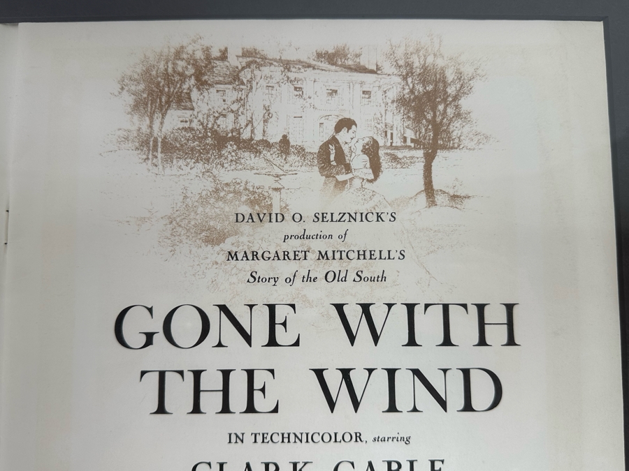 Framed Gone With The Wind MGM Movie Program 20.5 X 15 [Photo 5]