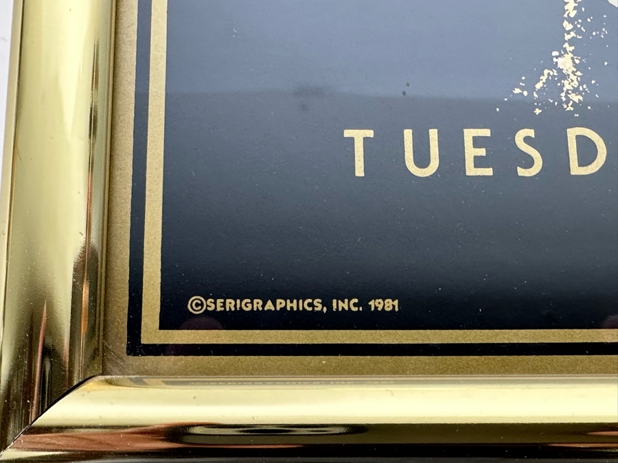 Reproduction The Beatles Tuesday, August 23, 1966 Shea Stadium Concert Poster Framed Serigraphics, Inc 1981 14 X 21 [Photo 6]