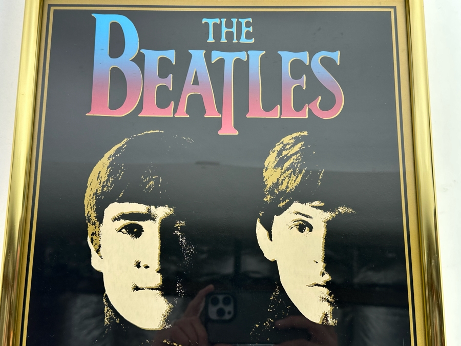 Reproduction The Beatles Tuesday, August 23, 1966 Shea Stadium Concert Poster Framed Serigraphics, Inc 1981 14 X 21 [Photo 4]