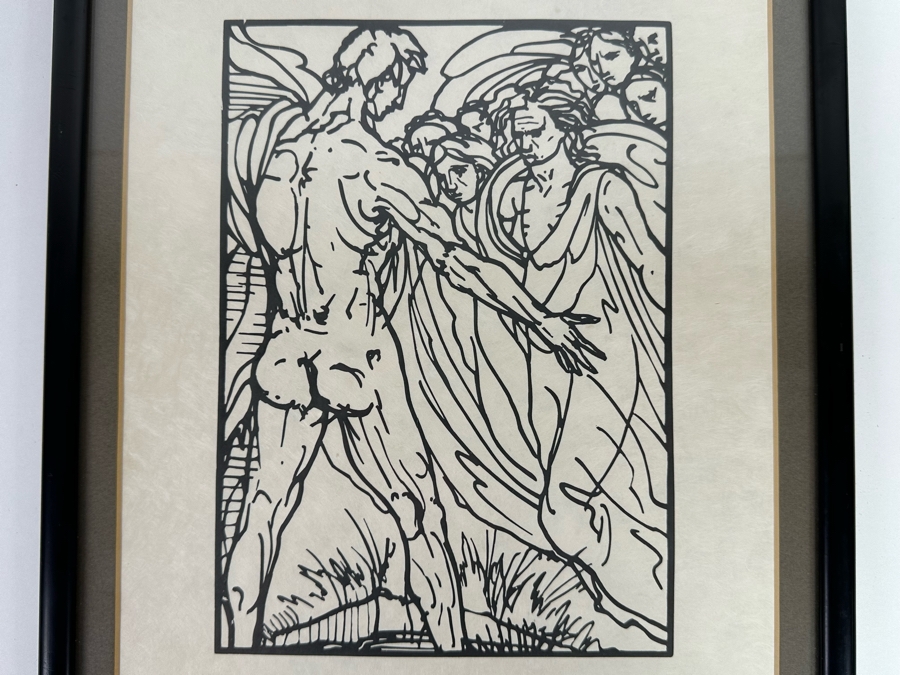 Emile Bernard (1868-1941, France) Woodcut 'Odyssee' From Edition Of 175 From Ferdinand Roten Galleries Of Baltimore, MD 9.5 X 12 Framed 11.5 X 14 [Photo 5]