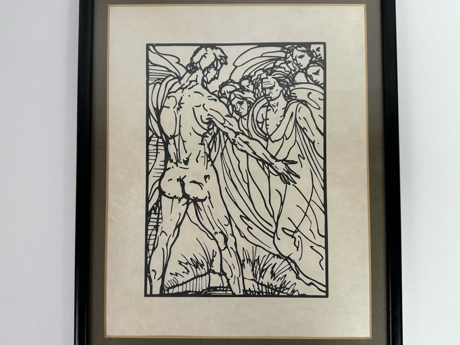 Emile Bernard (1868-1941, France) Woodcut 'Odyssee' From Edition Of 175 From Ferdinand Roten Galleries Of Baltimore, MD 9.5 X 12 Framed 11.5 X 14 [Photo 7]