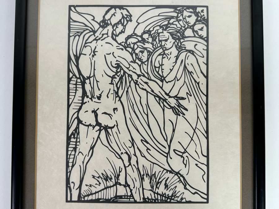 Emile Bernard (1868-1941, France) Woodcut 'Odyssee' From Edition Of 175 From Ferdinand Roten Galleries Of Baltimore, MD 9.5 X 12 Framed 11.5 X 14 [Photo 6]