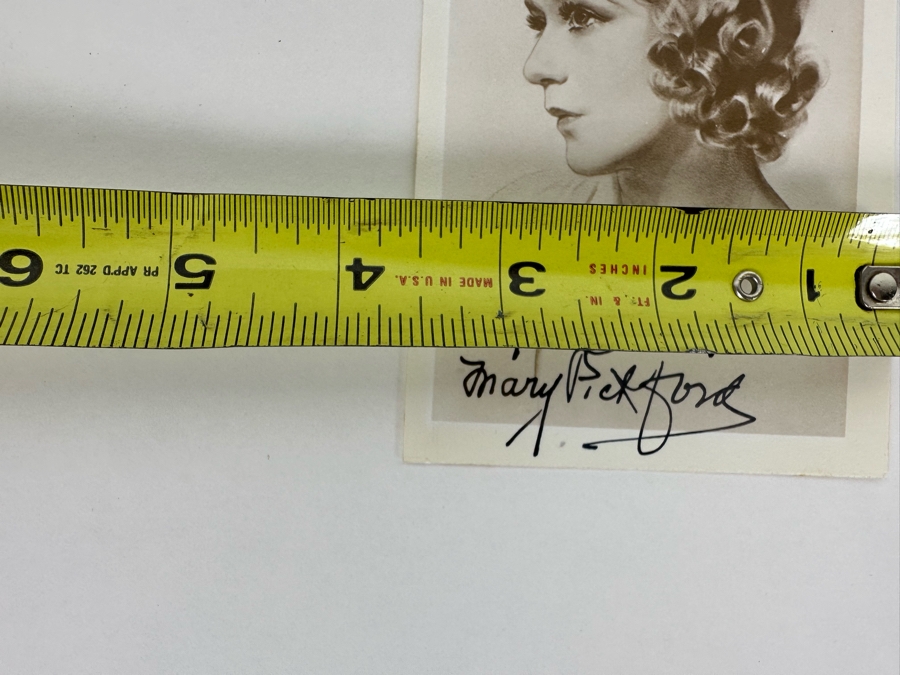Hand Signed Mary Pickford Vintage Photograph 3.5 X 5 And 8 X 10 Mary Pickford Photograph [Photo 13]