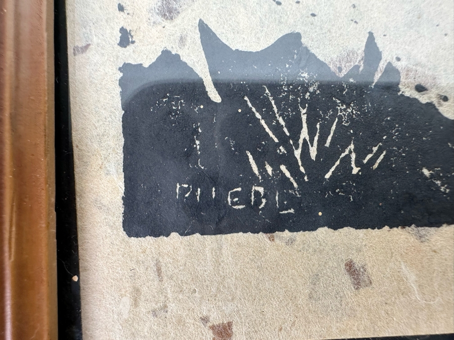 Phebe Burnham (1920-2023, California) Woodblock Print Of Mission Framed [Photo 9]